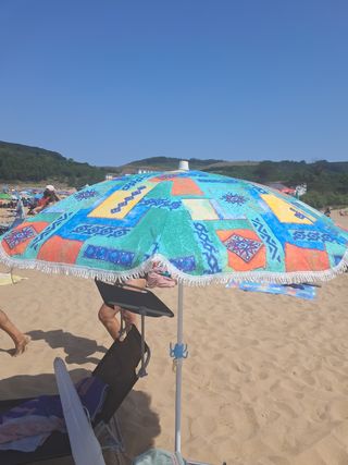 Sombrilla playa multicolor
