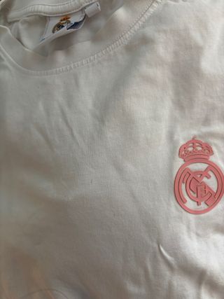 Camiseta Real Madrid blanca mujer