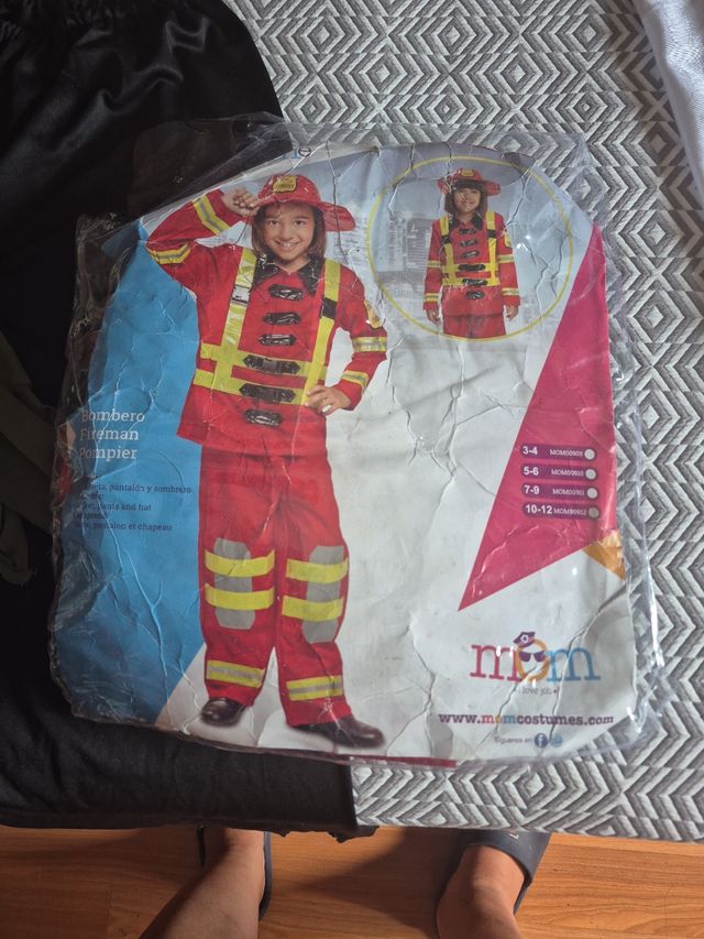 Disfraz bombero niño 10-12 años