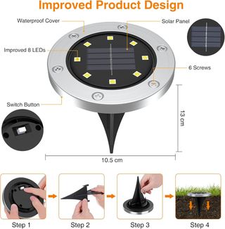 Pack 12 luces LED exteriores