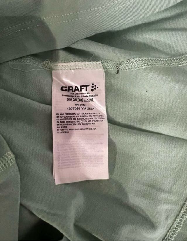 Talla S. Camiseta de mujer, manga corta CRAFT