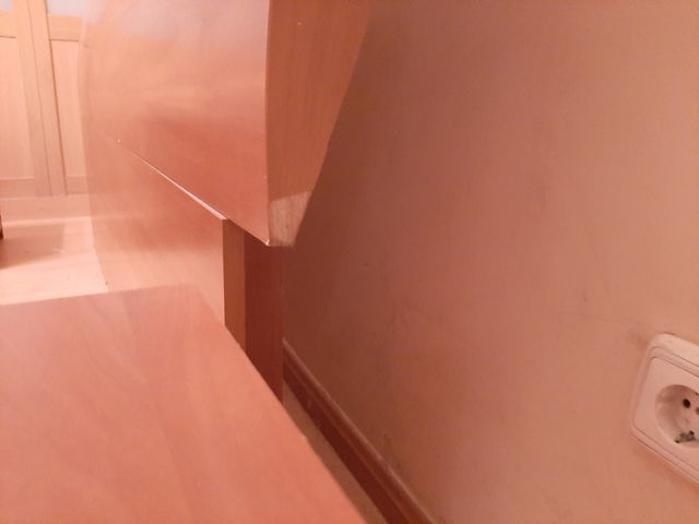 Cabecero cama de madera marrón