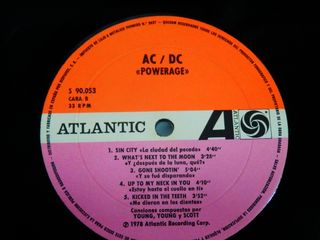 AC/DC Powerage LP Vinilo 1978