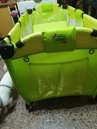 Cuna viaje Sahoo Baby verde