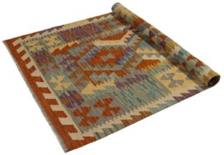 142x87 CM Storia intrecciata nel filo Kilim Afgan