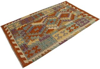 142x87 CM Storia intrecciata nel filo Kilim Afgan