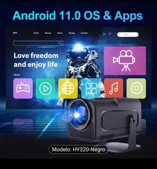 Proyector HY320-Gris oscuro 
