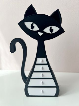 Gatto portaoggetti con cassettini