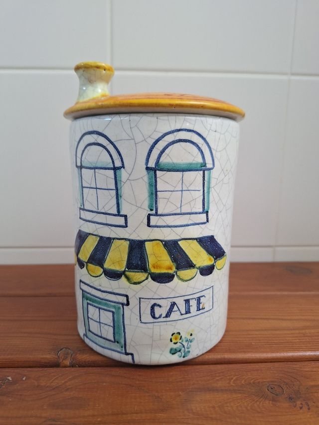 Bote Cerámica Café  VIOR Vintage 1973