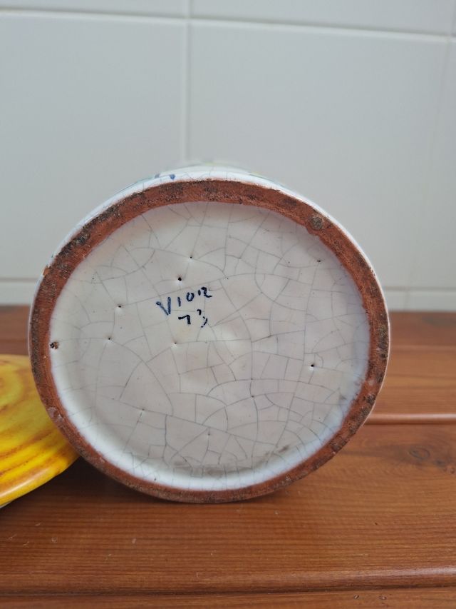 Bote Cerámica Café  VIOR Vintage 1973