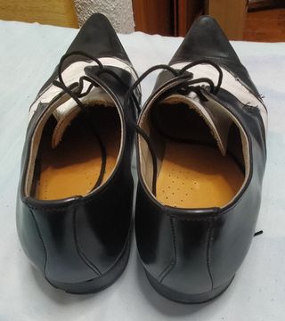 Zapatos winklepickers bicolor