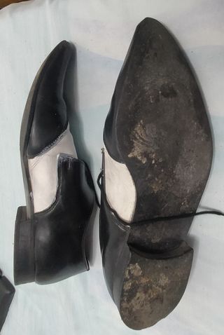 Zapatos winklepickers bicolor