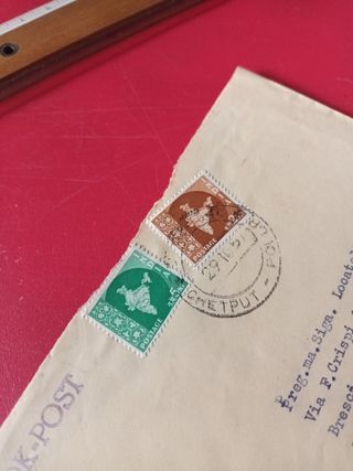 2 francobolli India - Posta