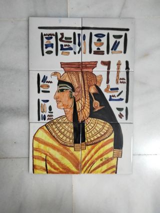 Azulejos egipcios pintados a mano