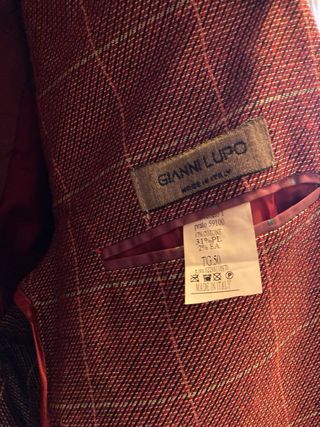 Giacca Uomo Rossa a quadri