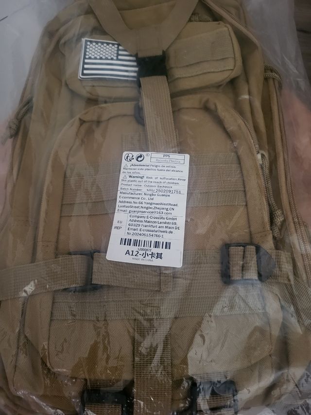 Mochila militar beige 30L