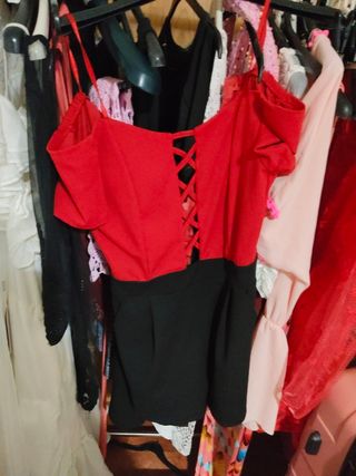 Vestidos fiesta - blancos y rojos