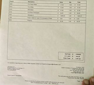 Ultimaker 2 con caja y factura OPORTUNIDAD
