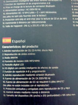 Reproductor CD Portátil KLIM