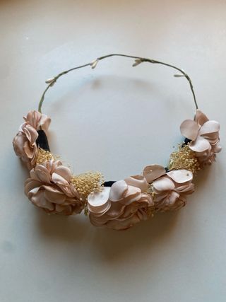 Tocado niña comunión - Rosa