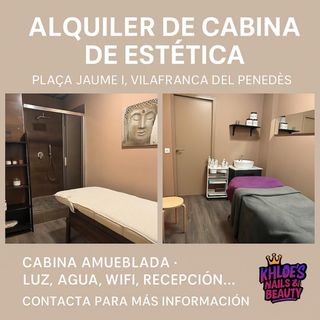 Alquiler cabinas de estética en Vilafranca