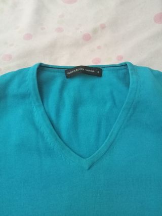Jersey Purificación García turquesa