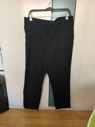 Pantalón Punto Roma Negro XXL