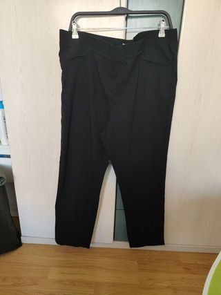 Pantalón Punto Roma Negro XXL
