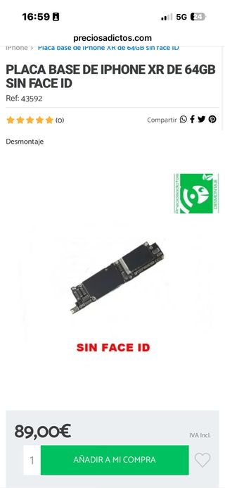 Placa base iPhone XR 64GB