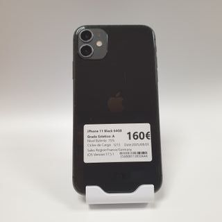 Apple iPhone 11 Negro 64GB 356808113850644