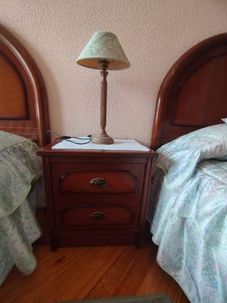 2 camas completas madera 