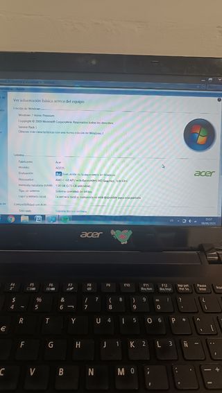 Portátil Acer Aspire One 725 negro