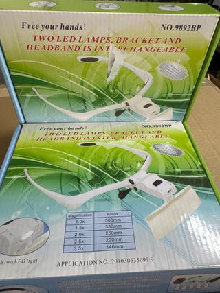 Lupa LED binocular 9892BP