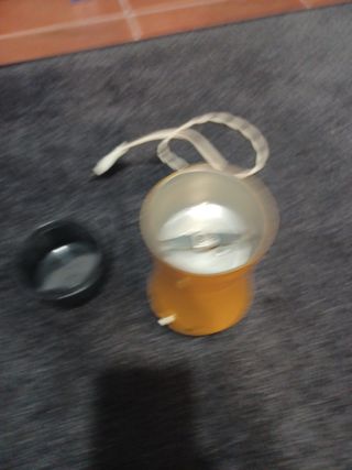 Molinillo café y semillas vintage amarillo