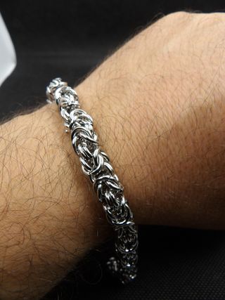 Bracciale uomo acciaio - Intreccio 7.7mm