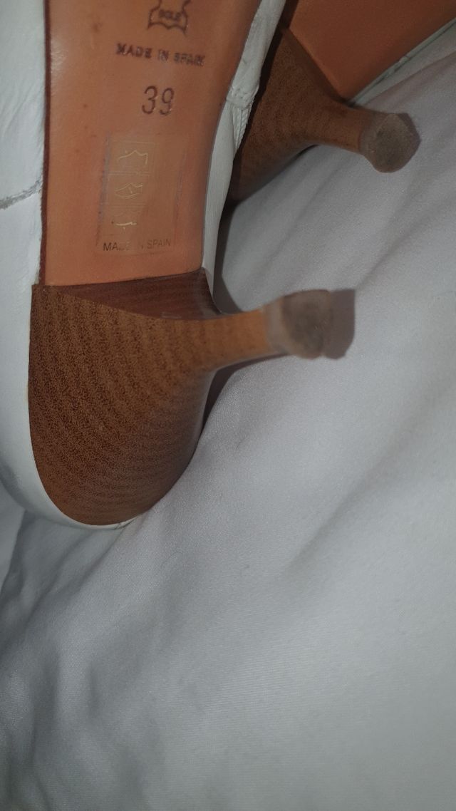 Botas piel caña alta blancas multicolor - 4colore