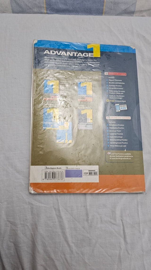 Libro de inglés, 1° bachillerato, Advantage
