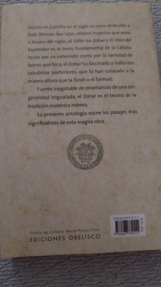 El Zohar: El libro del esplendor (Coleccion Cab...