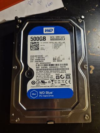 Disco Duro WD Blue 3,5 500GB SATA 7200 rpm