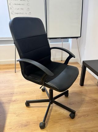 Silla oficina Ikea negra