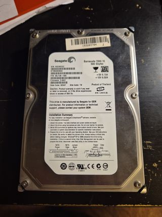 HDD Seagate Barracuda 500GB 3,5