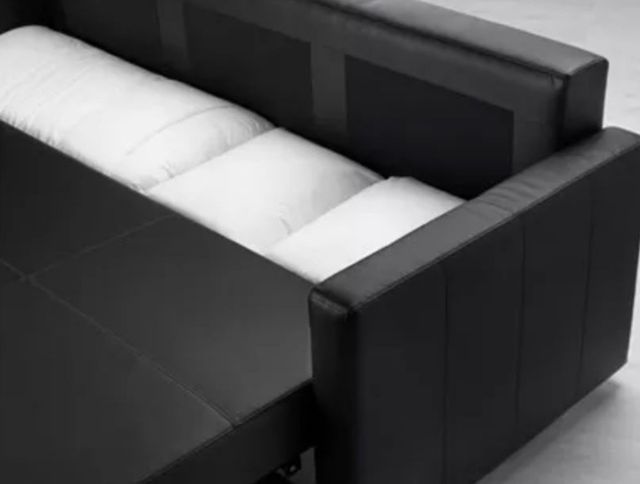 Sofá cama 3 plazas negro IKEA Friheten.
