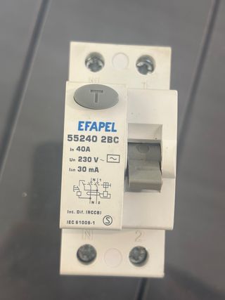 Interruptor Diferencial EFAPEL 40A