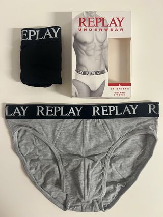 2 slips Replay L - algodón,elástico
