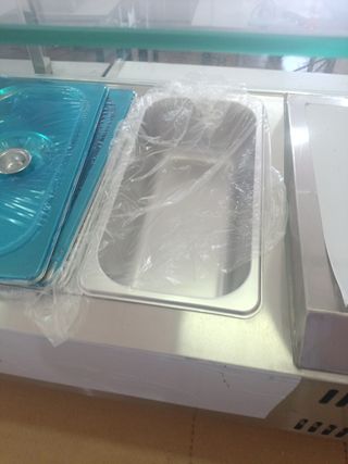 Vitrina nevera ingredientes 8 recipientes