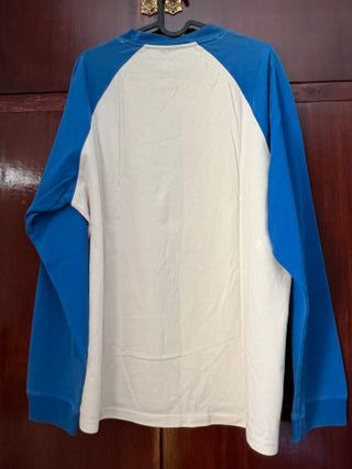 Camiseta manga larga Billabong azul y blanca