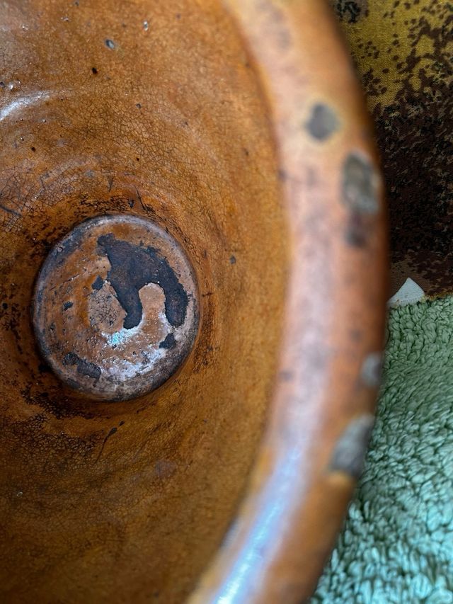 Vecchia ciotola in terracotta Salamanca