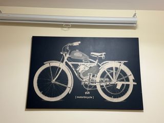 Cuadro moto vintage - Decoración