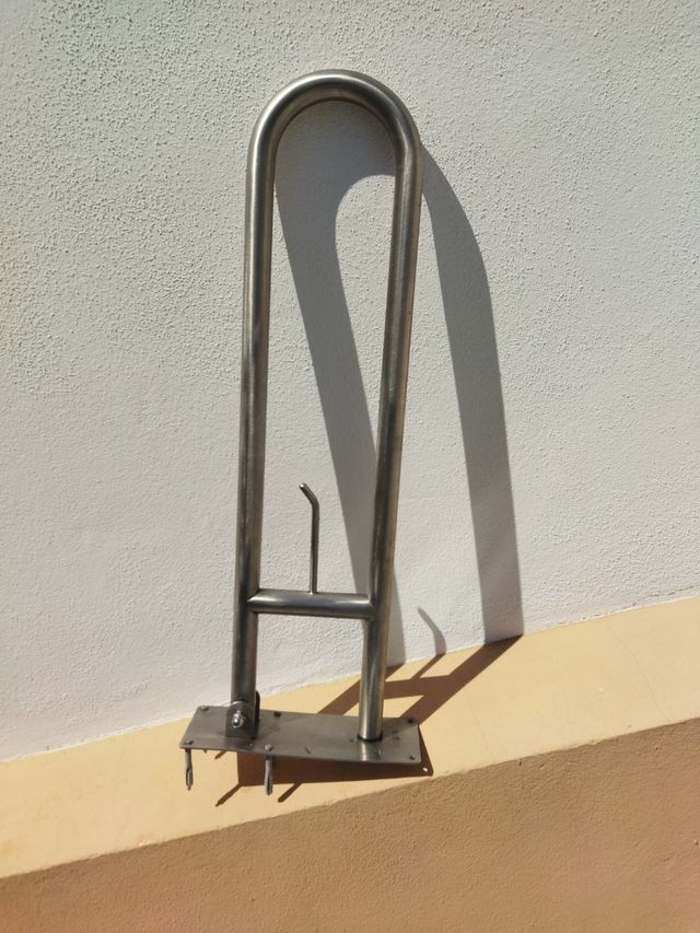 Barra apoyo abatible NOFER baño - Acero inoxidable