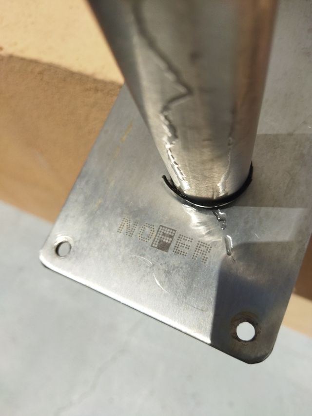 Barra apoyo abatible NOFER baño - Acero inoxidable